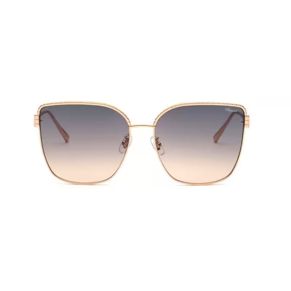 Chopard Accessories - NWT Chopard Gold Butterfly Sunglasses Metal Frame Smoke Gradient Lenses
